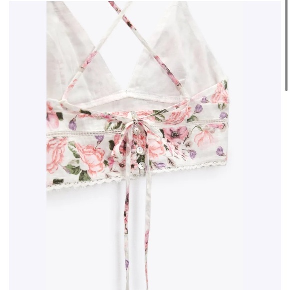 Zara floral crop top - Picture 7 of 9